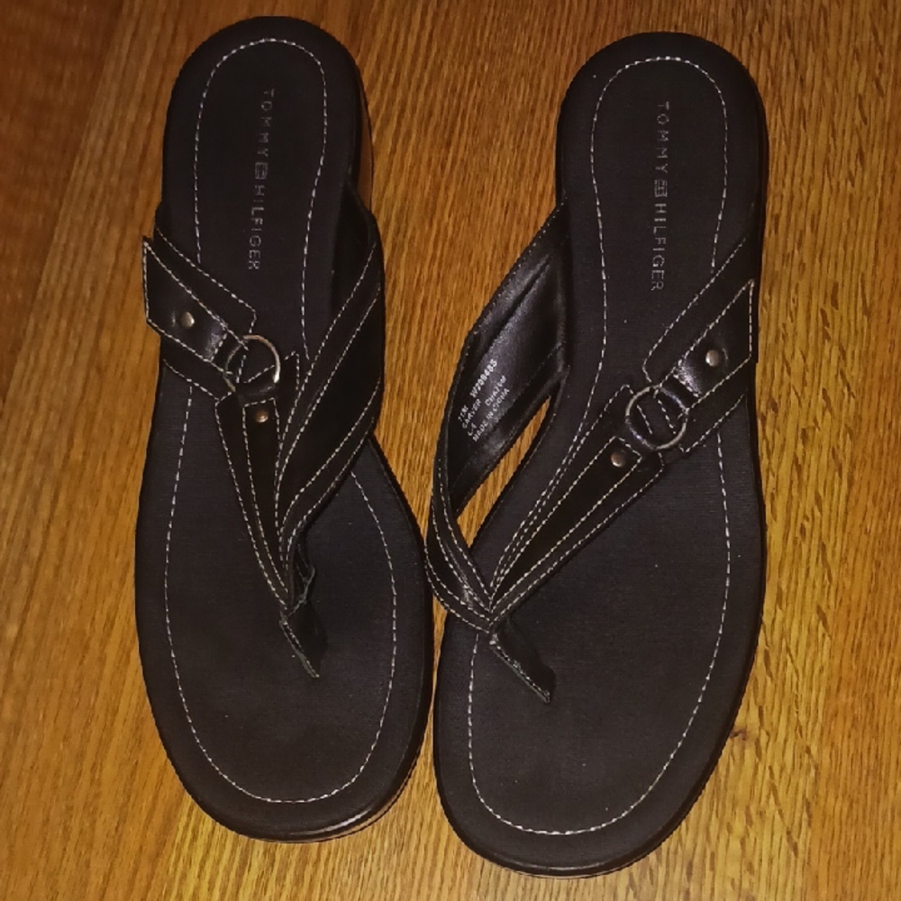 Tommy Hilfiger Black Sandals
